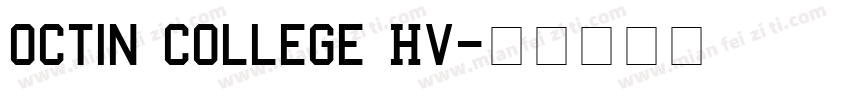 Octin College Hv字体转换